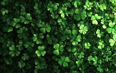 Saint Patrick Day grassy 3d background
