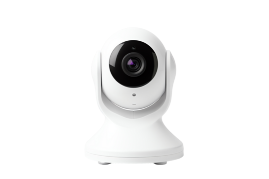 Isolated White Security Camera - Powered by Adobe