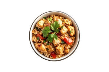 Delicious Chicken Rice Bowl Healthy Meal Food Dish,