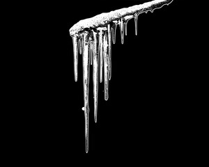 Stunning Icicles, Winter's Frozen Beauty