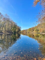 Fototapeta premium Schuylkill River in Autumn