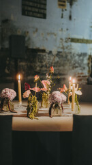 candles on the table