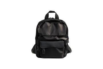 Naklejka premium Black Backpack Stylish Travel Bag Design