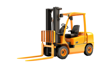 Isolated Forklift Truck