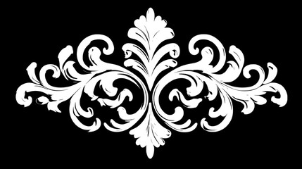 Fototapeta premium Ornate Decorative Relief Design
