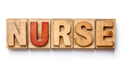 Nurse - Wooden Block Letters