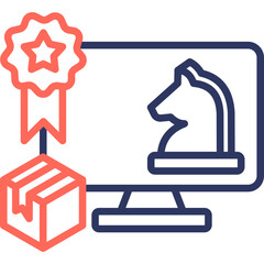 Brand Strategy line color icon