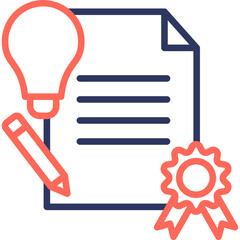 Creative Branding line color icon