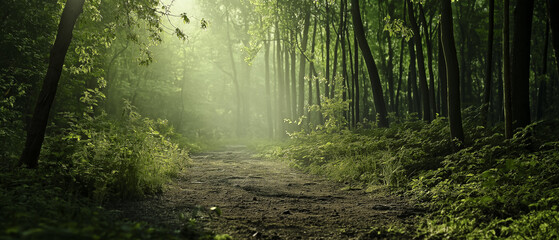 Fototapeta premium Spuren im Wald