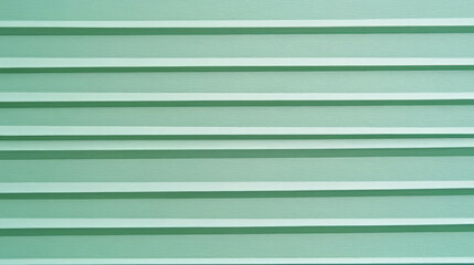 Fototapeta premium Textured horizontal ribbed green paper pattern for design projects