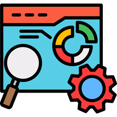 Seo Optimization lineal color icon
