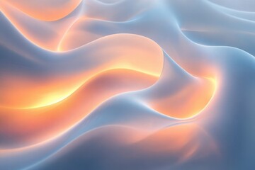Obraz premium Soft waves of light and shadow create a serene abstract composition