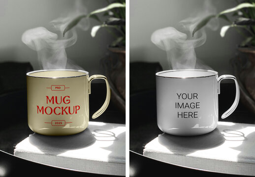 Big Metal Mug Mockup