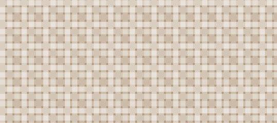 Brown and white plaid fabric texture background