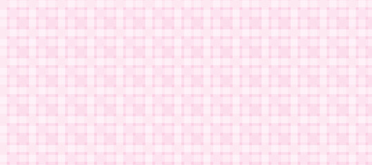 Fototapeta premium Pink and white plaid fabric texture background