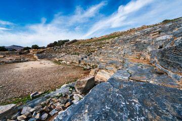 Ancient Stone Theater of Thorikos in Greece