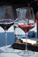 Wine making on bodegas wineries on volcanic soils of Mount Teide in Tacoronte-Acentejo wine region...