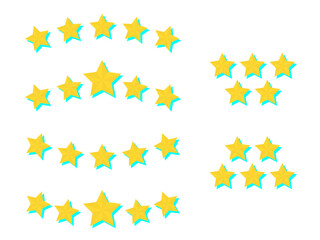 五ツ星評価アイコンセット