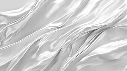 Fototapeta premium Metallic texture of rumpled aluminum foil with fine lines for abstract design