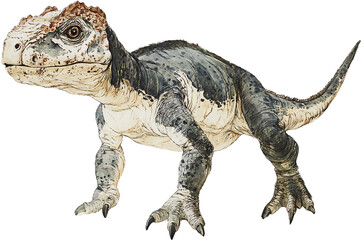 Obraz premium Transparent Background Realistic Dinosaur Illustration