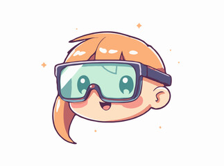 Augmented Reality Glasses Technology Concept