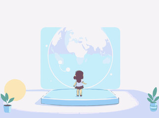 Digital Hologram Projection in AR Environment