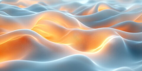 Obraz premium Abstract Waves of Light and Color: A Digital Art Piece