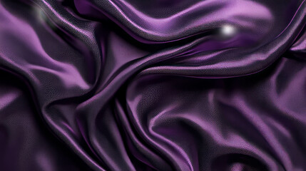 Obraz premium Abstract texture of rumpled purple foil with varied folds for creative background design