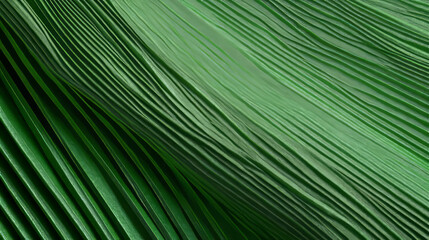 Textured green paper surface with shallow ribs and smooth finish for creative design