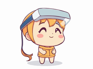 AR Glasses Technology Vector Illustration