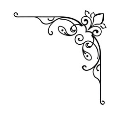 abstract floral frame