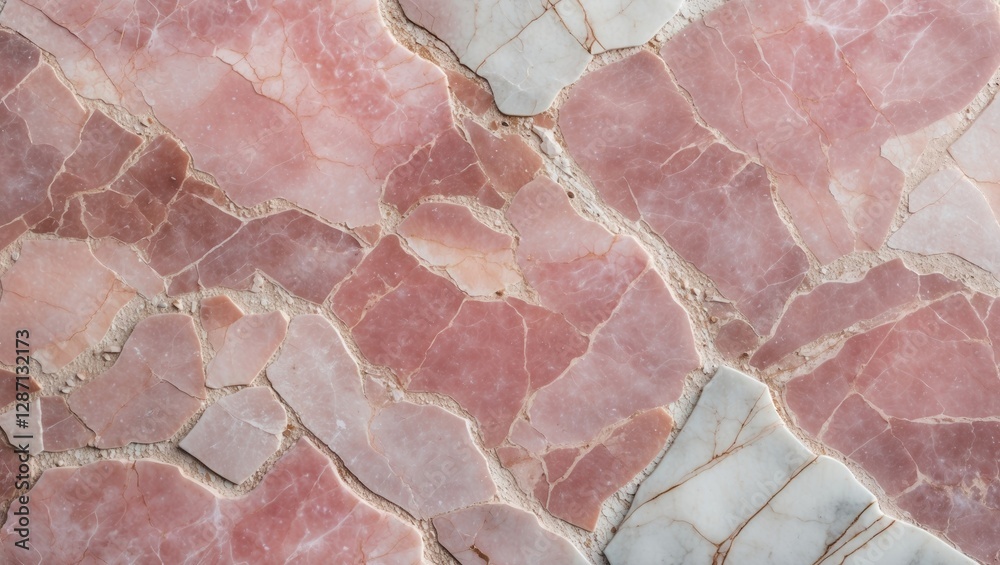 Aufkleber elegant pink marble texture with soft onyx patterns and intricate vein details, ideal for luxury int