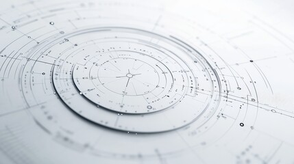 A modern radar chart clipart, performance tracking element, digital illustration, sleek gray tones, isolated on white background.