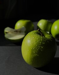 fresh green apples