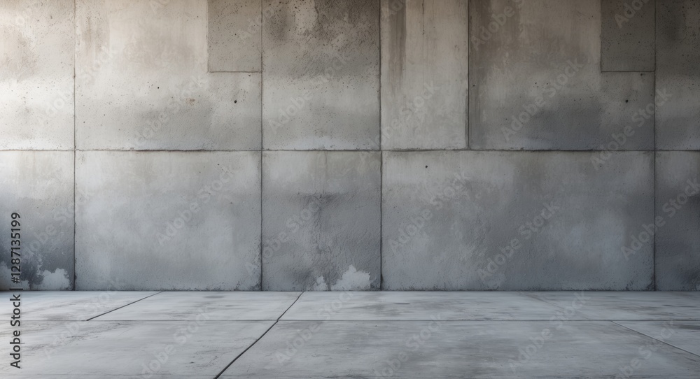 Poster concrete wall and floor texture with a modern industrial aesthetic suitable for backgrounds or desig