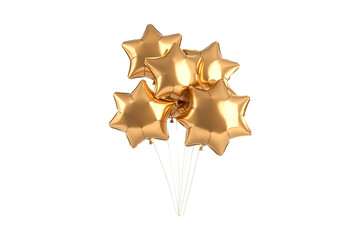Obraz premium Gold star balloons festive celebration party decoration