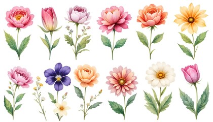 Flower, plant leaf background image, natural texture banner