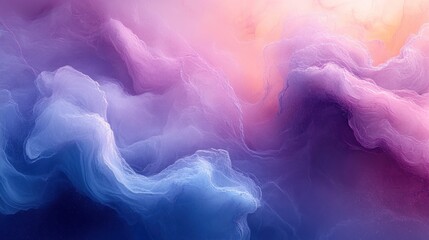 Fototapeta premium Abstract Dreamy Cloudscape: A Serene Digital Art Piece
