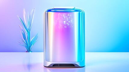 Modern Air Purifier Design with Copy Space for Product Mockup and Clean Air Concept