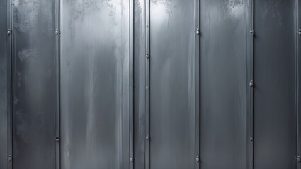 Obraz premium Industrial metal texture background with smooth gray finish and subtle reflections suitable for various design applications.