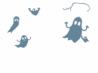 Eerie Ghostly Shadows Background for Horror Designs