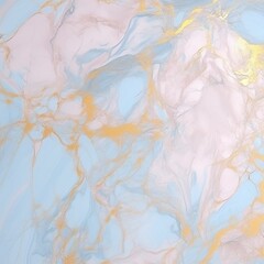 Abstract Marble Texture: Blue, Pink, and Gold Hues