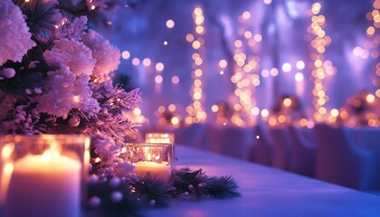 Attending a winter gala with glowing AR event details, vibrant indoor party setting, soft ambient lighting, photorealistic