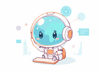Futuristic Technology Concept in Vector Illustration