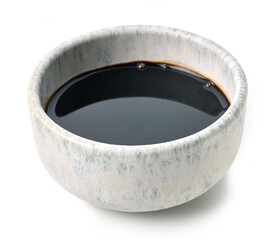 bowl of soy sauce
