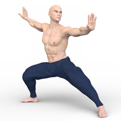 カンフーマスター　3DCGレンダリング