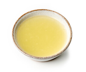 bowl of lemon juice