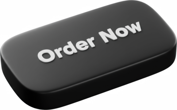 3D Render of Black Order Now Button Online Shopping E commerce Call to Action