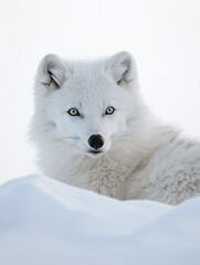Naklejka premium Arctic wolf isolated on a white or white background , animal.