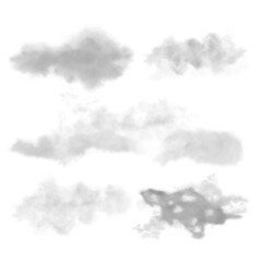 PNG_Pack of clouds on transparent background